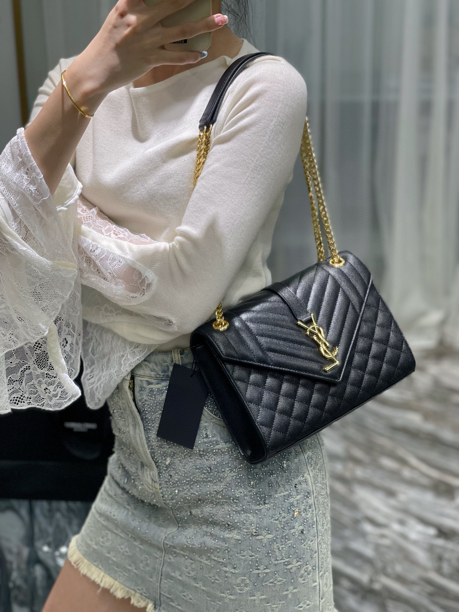 YSL Envelope Bag