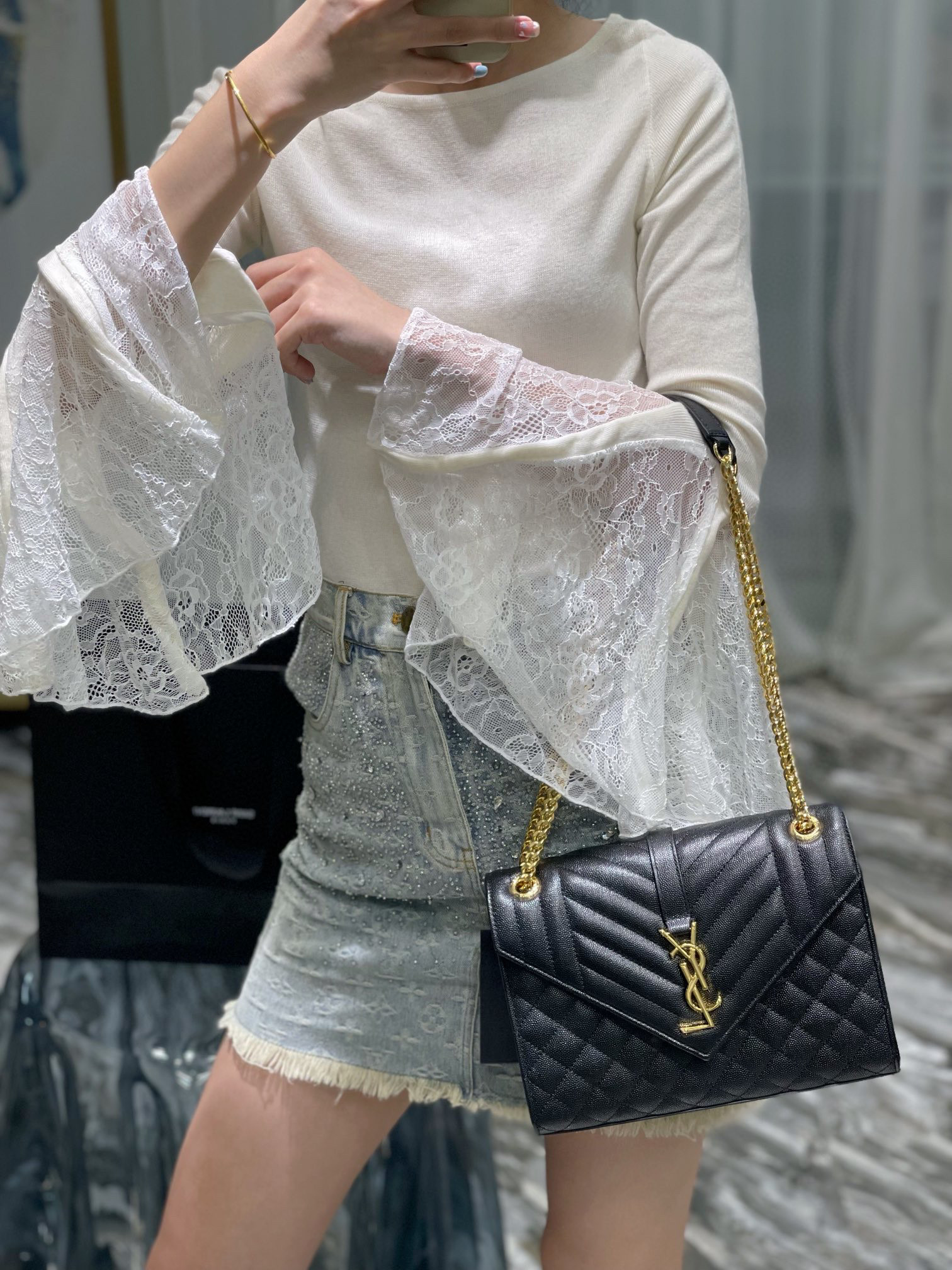 YSL Envelope Bag