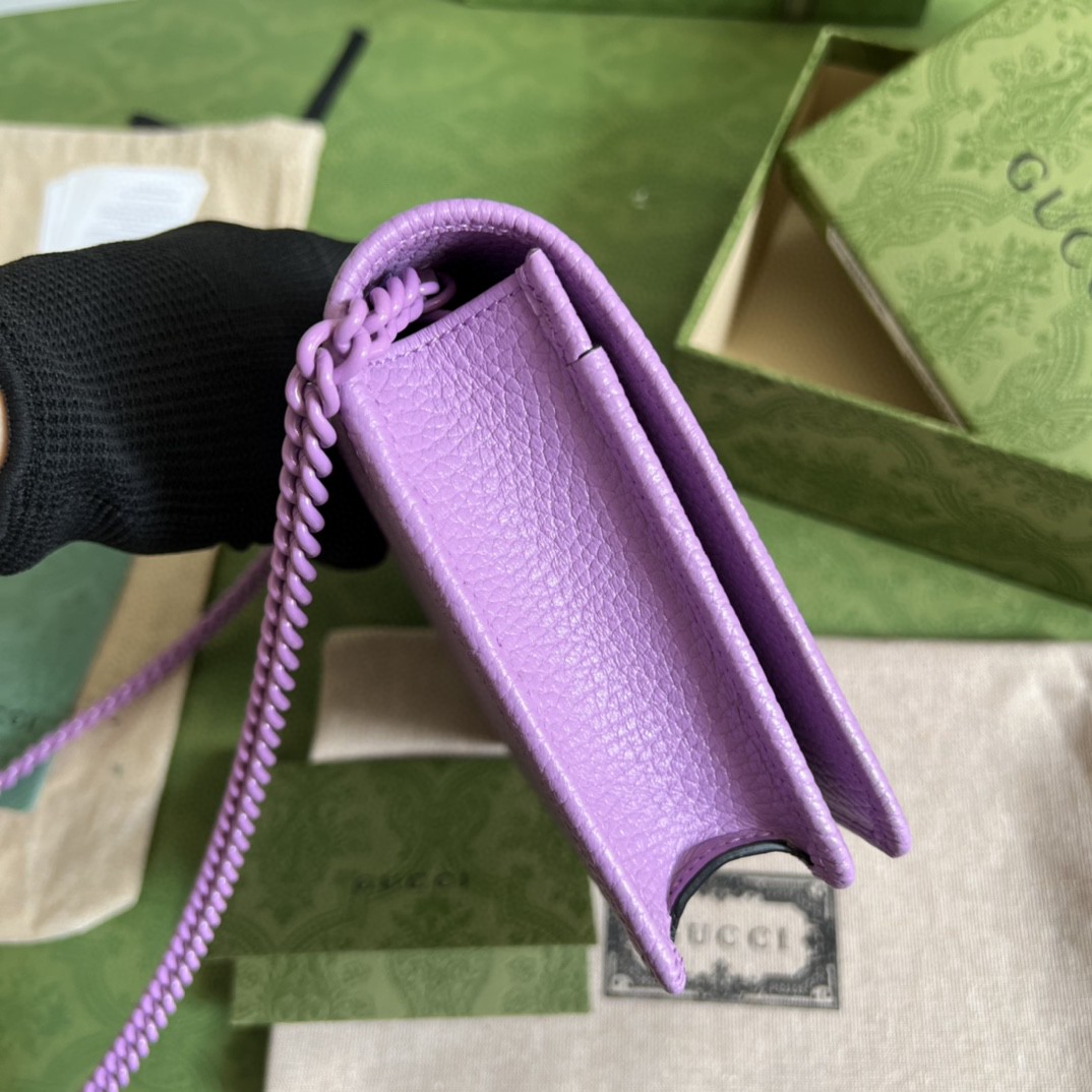 G*u*i gg marmont leather mini chain bag