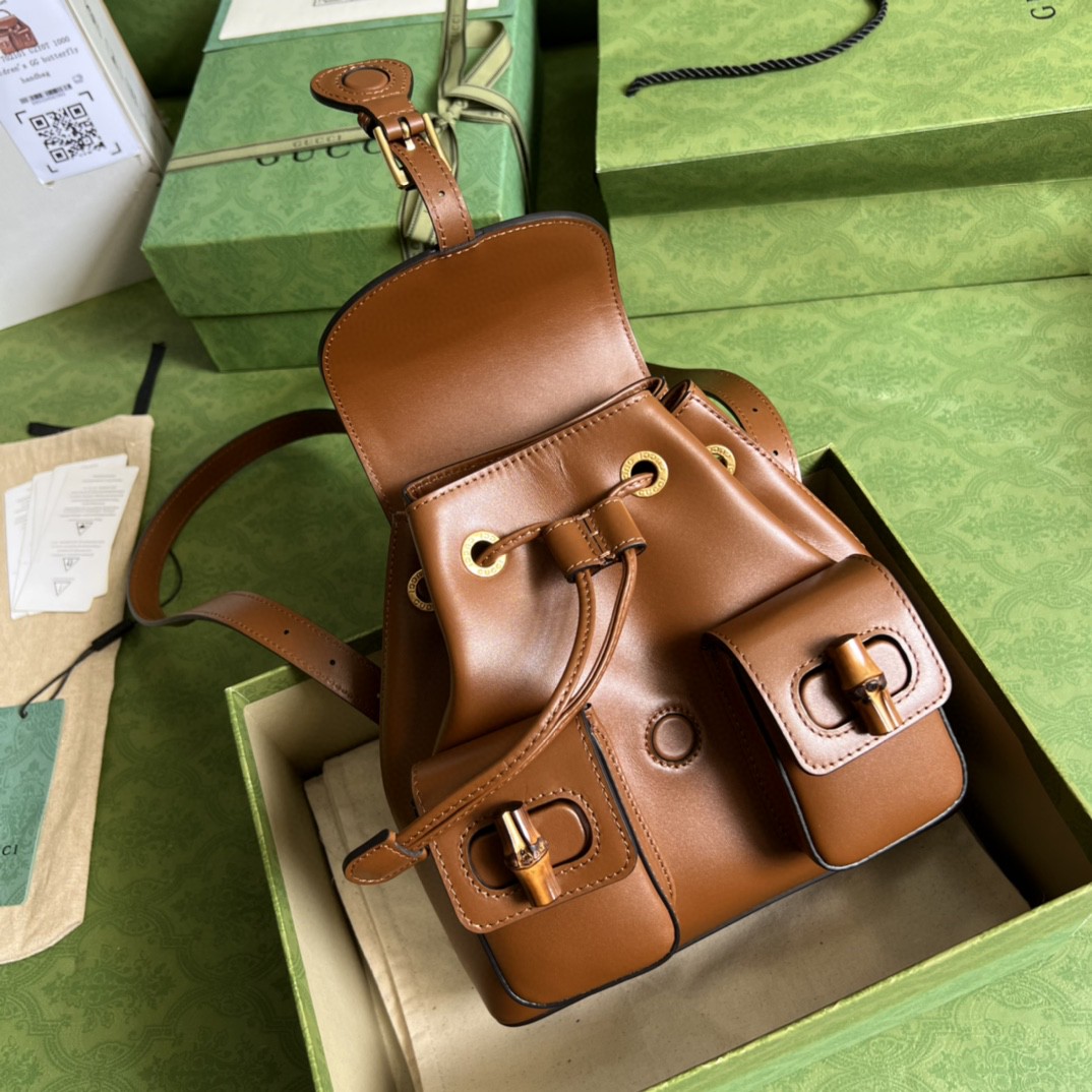 G*u*i bamboo small backpack