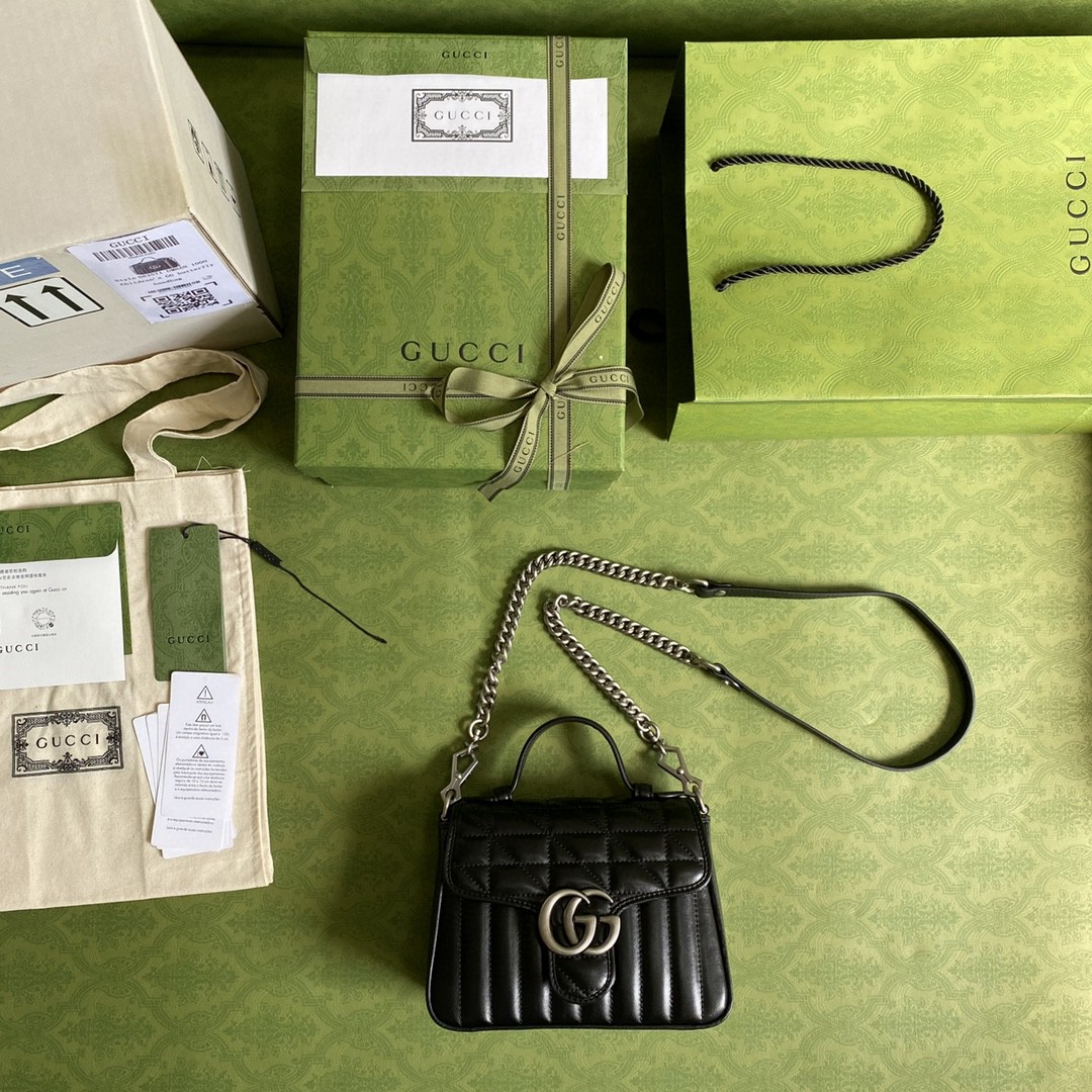 G*u*i gg marmont mini top handle bag
