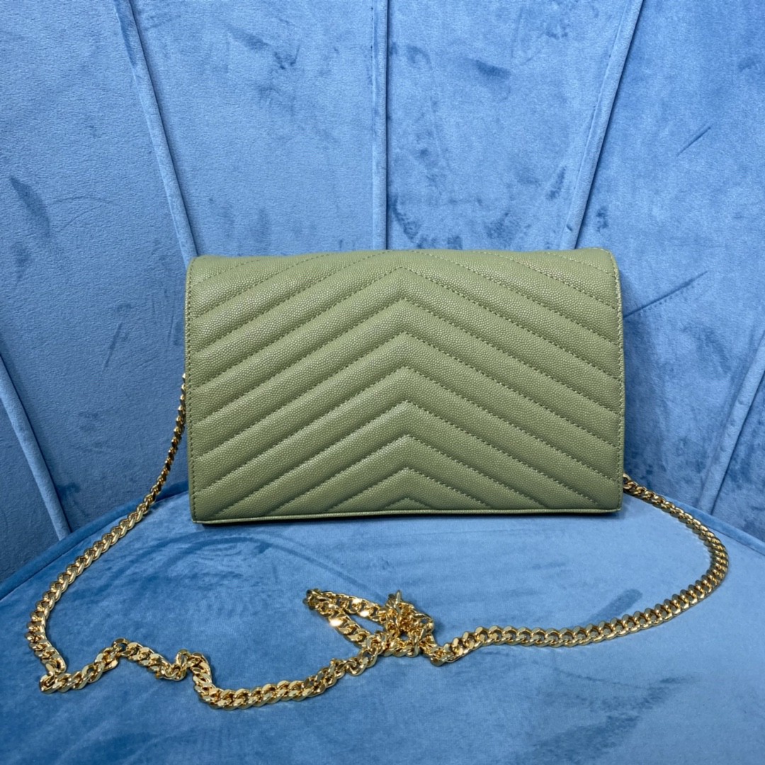 YSL CASSANDRE MATELASSÉ CHAIN WALLET