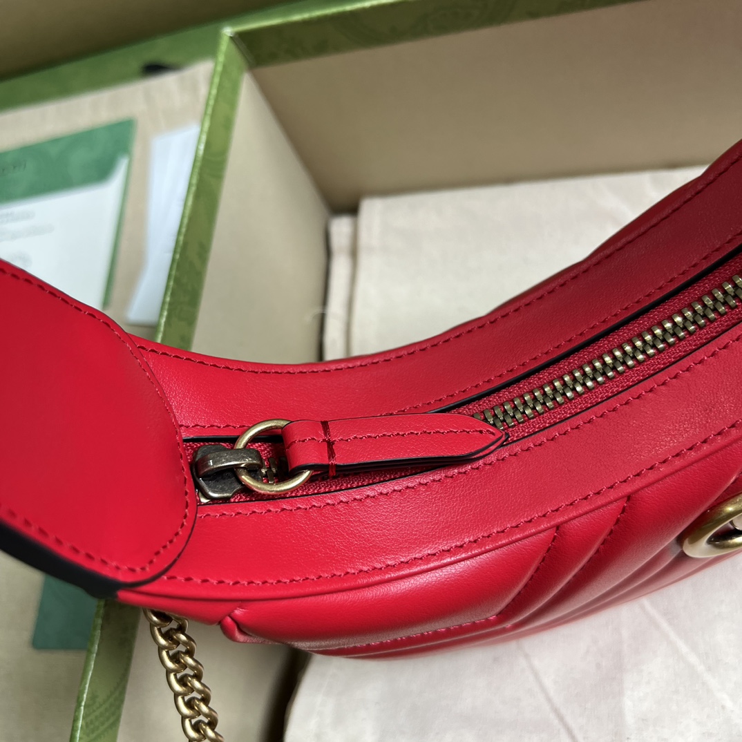 G*u*i marmont half-moon-shaped mini bag