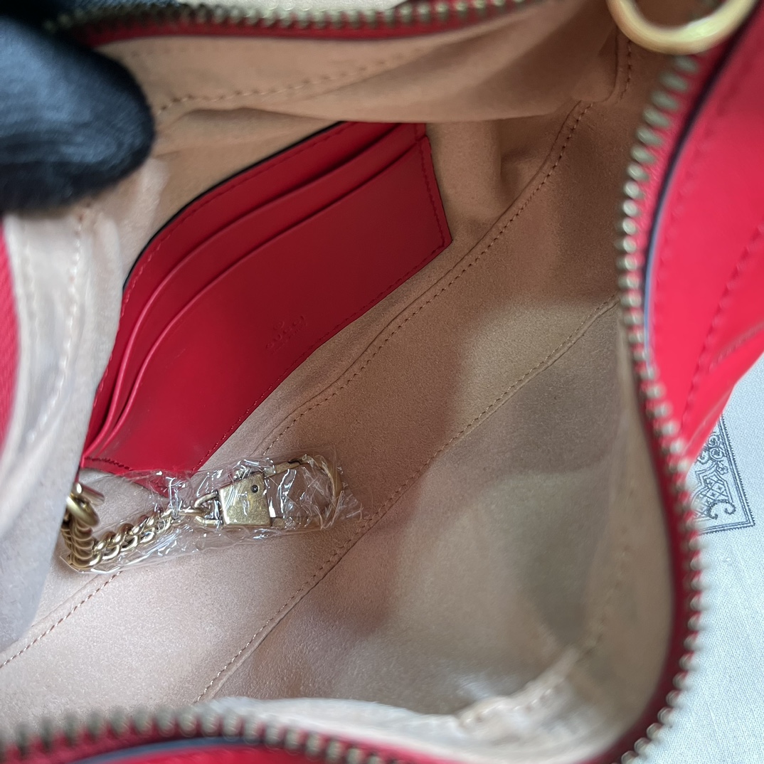 G*u*i marmont half-moon-shaped mini bag