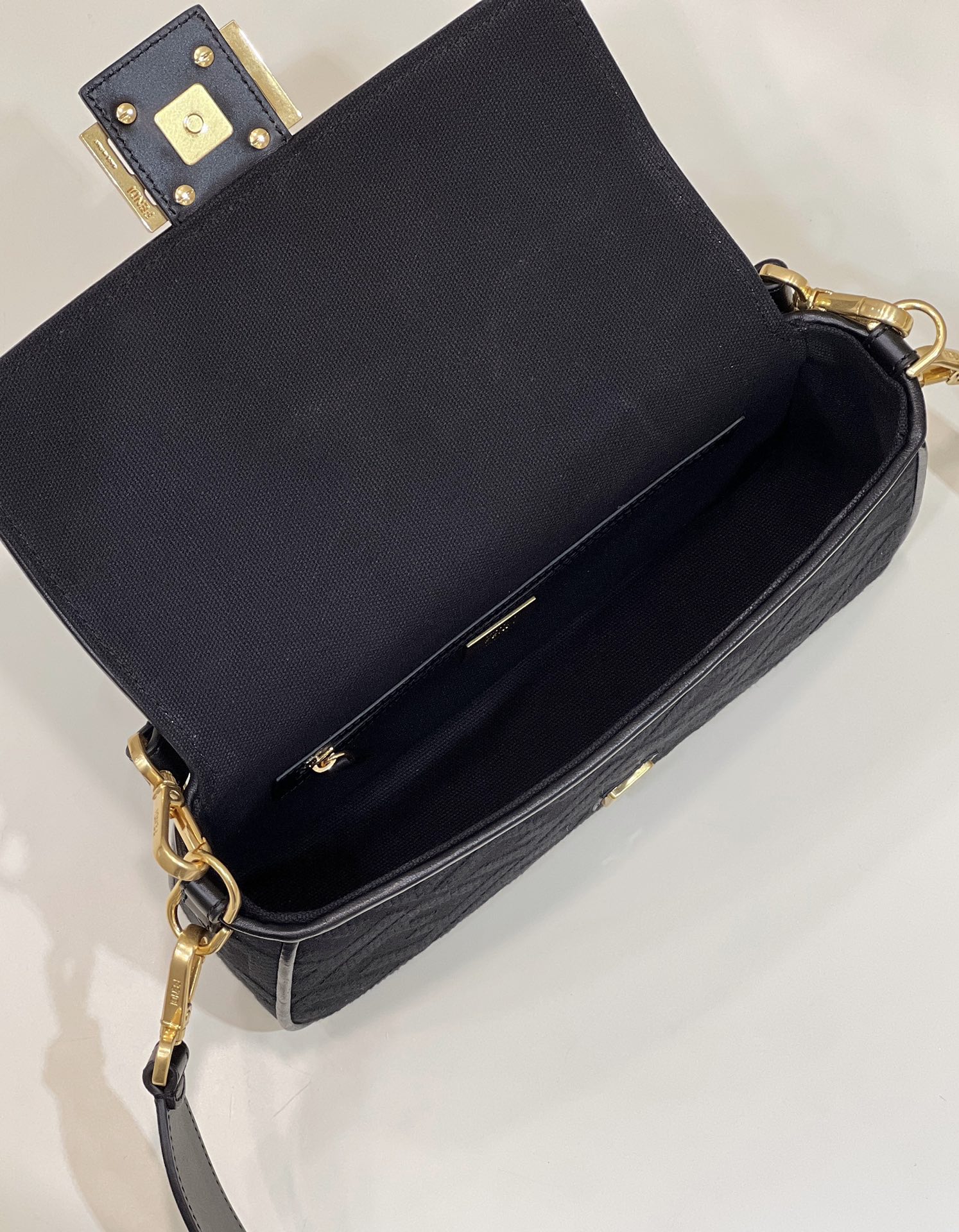 F**di baguette ff canvas bag