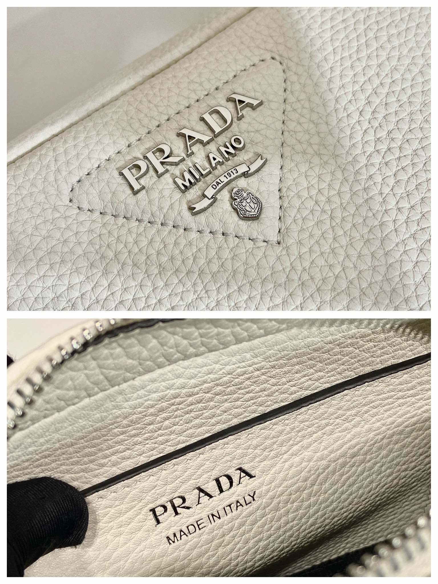 Pra*a small leather bag