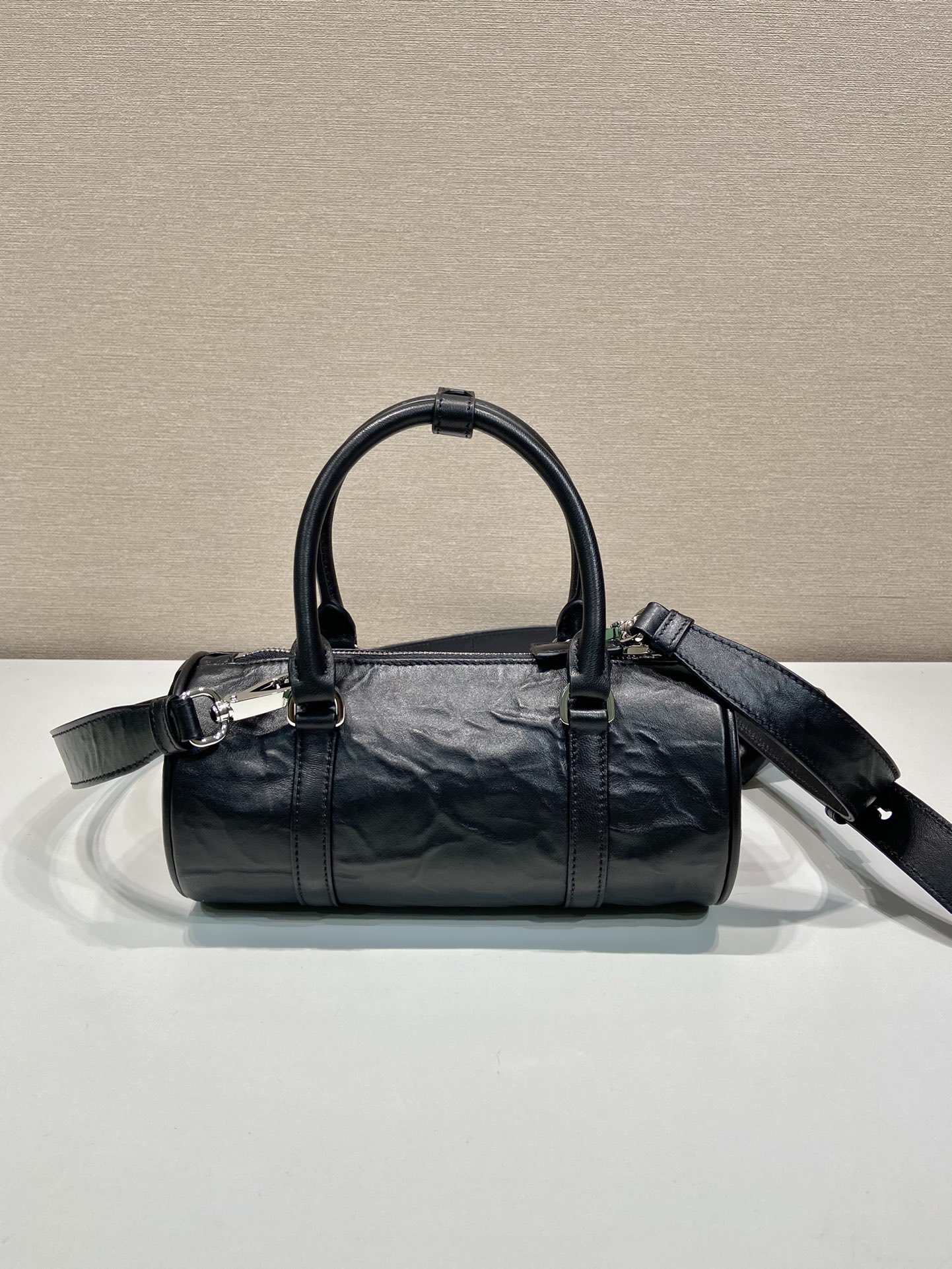 Pra*a antique nappa leather handbag