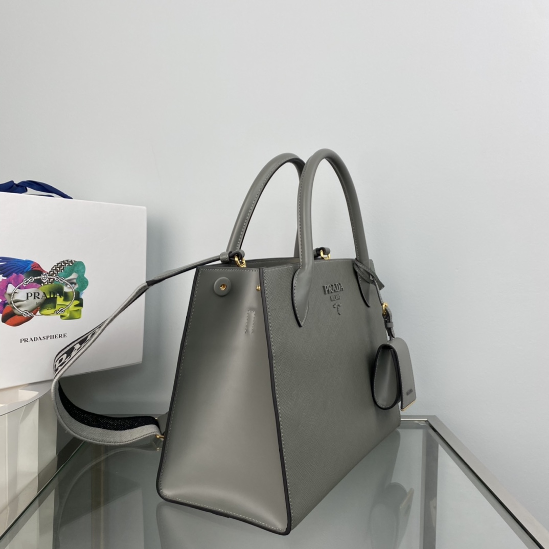 pra*a monoCh*0me medium saffiano bag