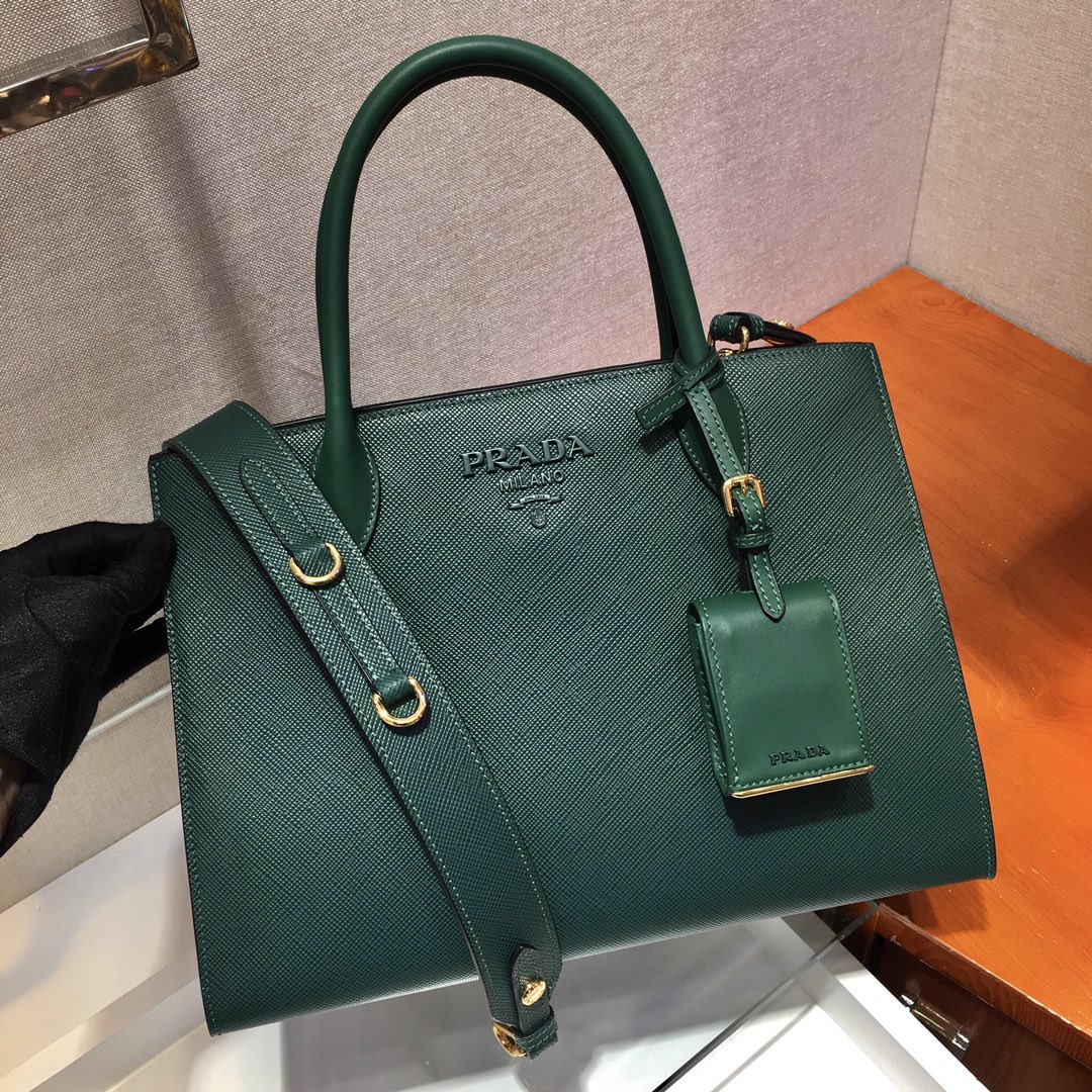 pra*a monoCh*0me medium saffiano bag