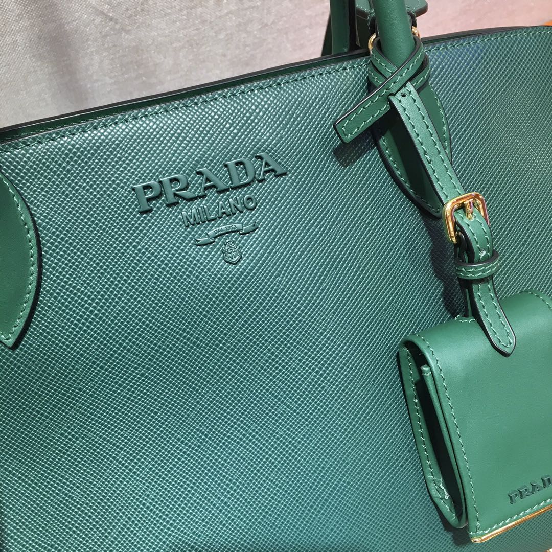 pra*a monoCh*0me medium saffiano bag