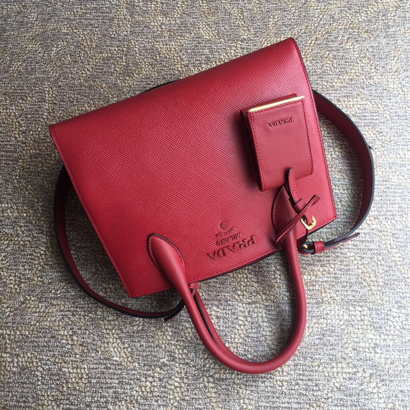 pra*a monoCh*0me small saffiano bag