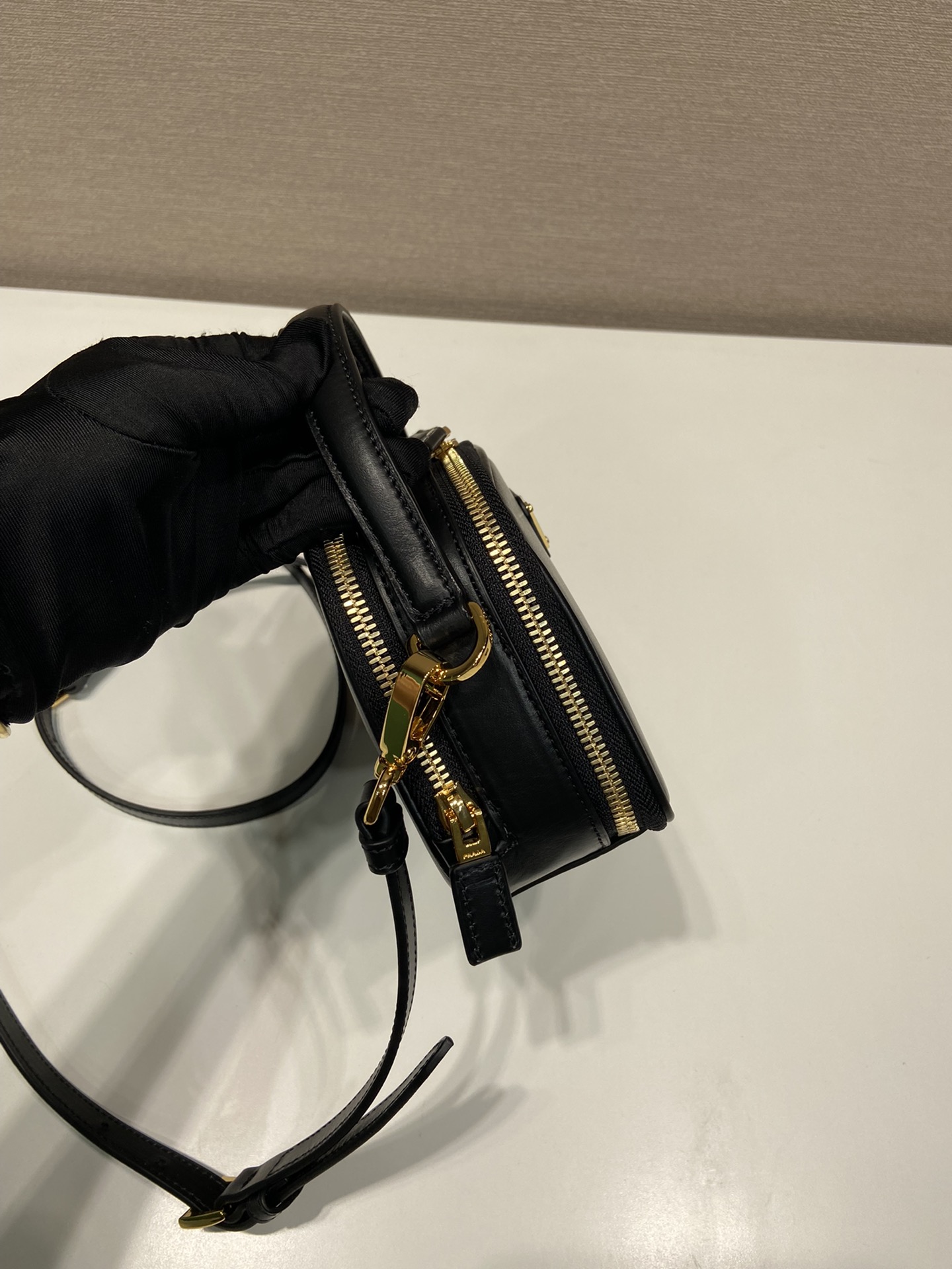 Pra*a odette leather mini-bag