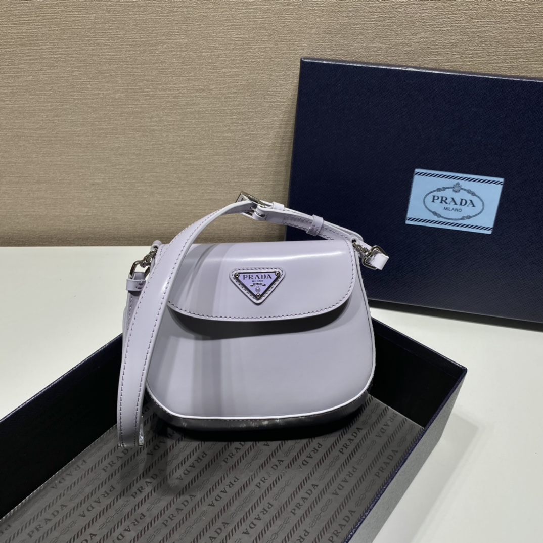 Pra*a cleo brushed leather mini bag