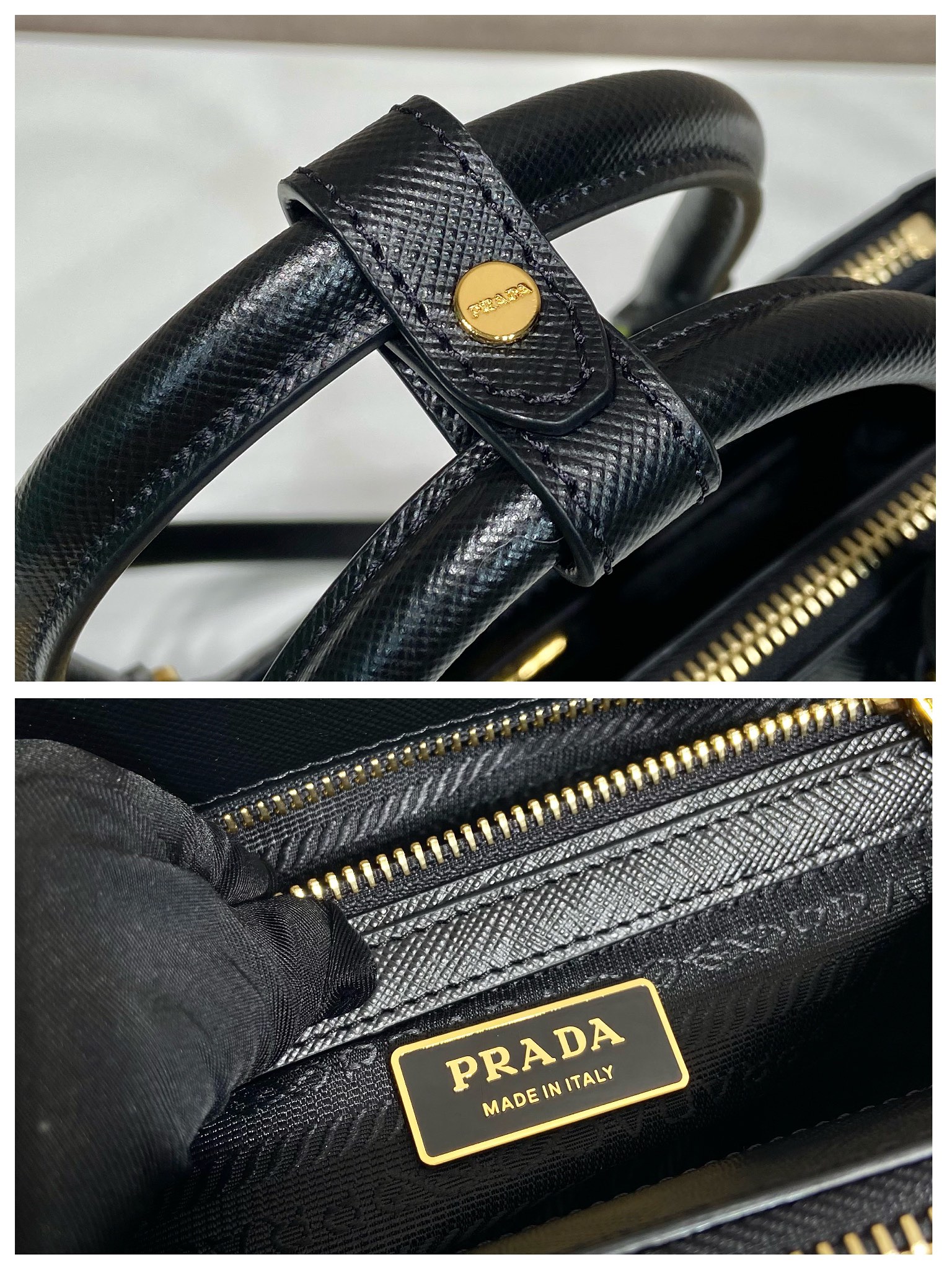 small Pra*a galleria saffiano leather bag