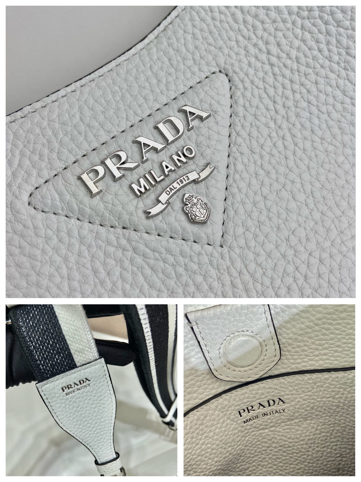 Pra*a leather mini shoulder bag