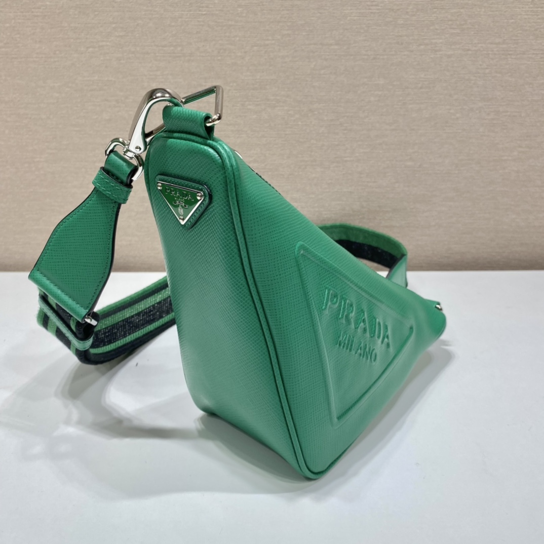 saffiano Pra*a triangle bag