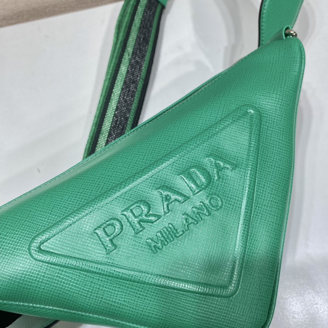 saffiano Pra*a triangle bag