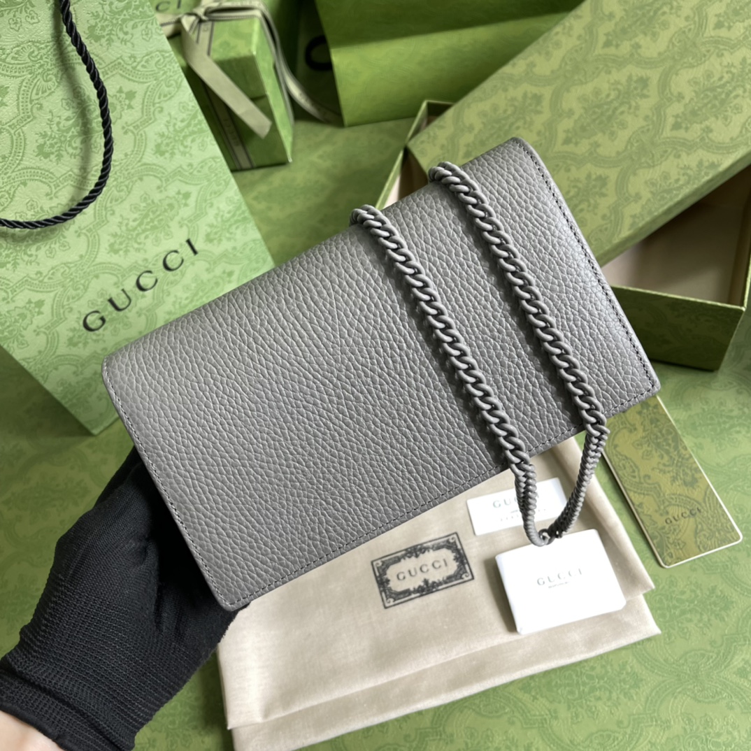 G*u*i gg marmont leather mini chain bag